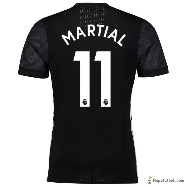 Camiseta Manchester United Replica Segunda Ropa Martial 2017/18 Negro